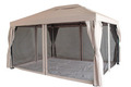 Luksus pavillon 3 x 4 m beige og sort 